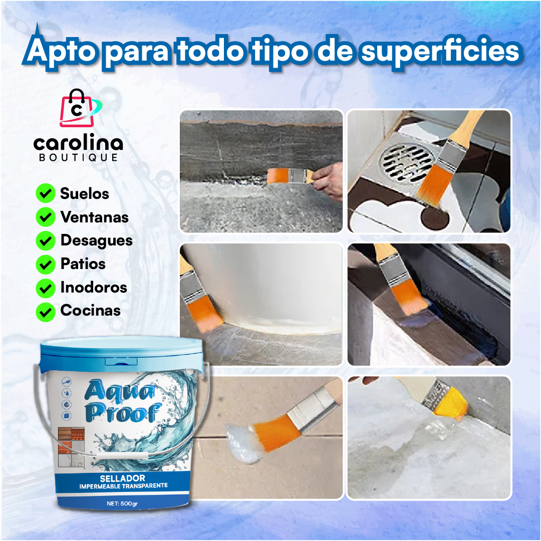 AquaProof™ - Sellador Impermeabilizante de Grietas y Fugas 500ml+ Brocha Gratis ✅