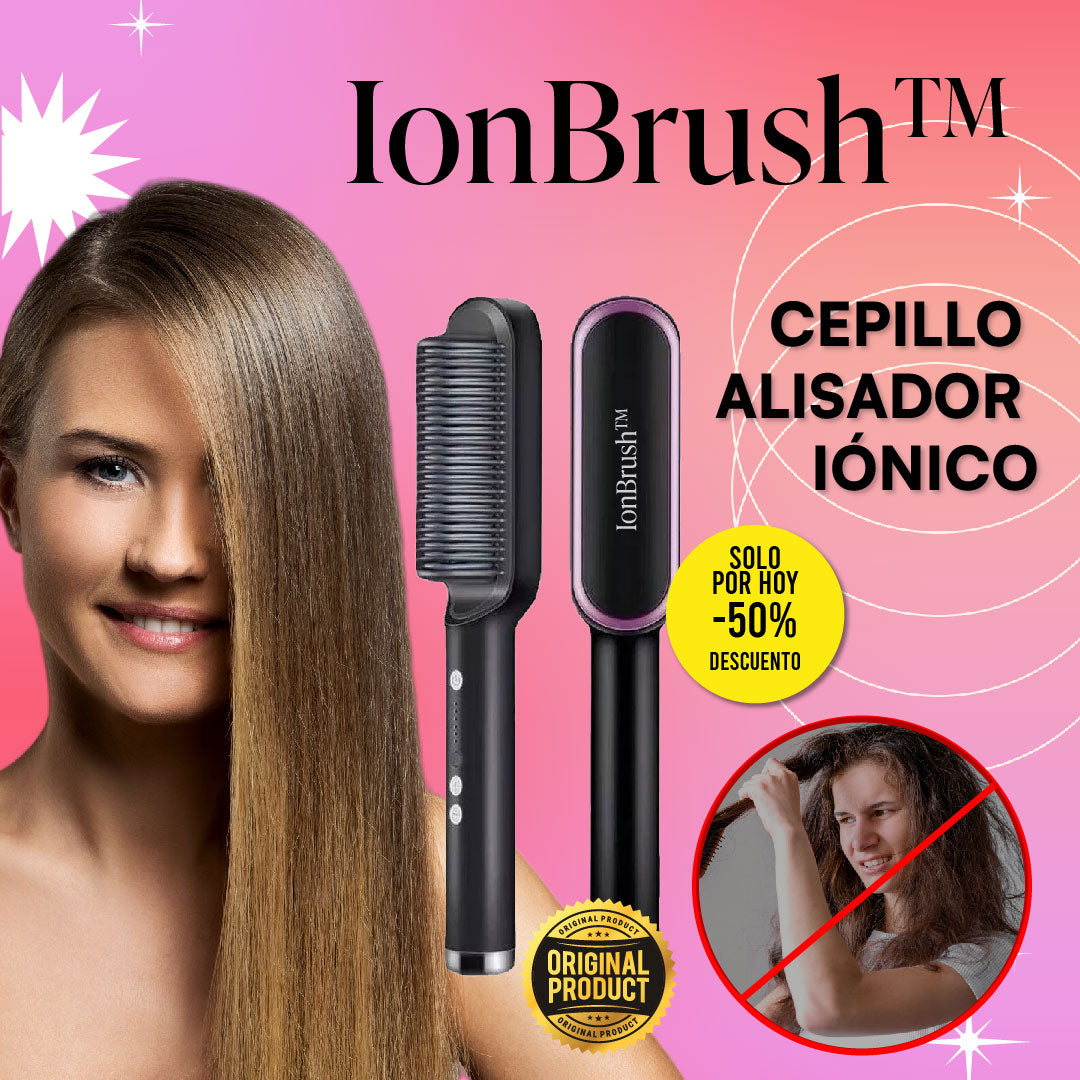 IonBrush™ - Cepillo Alisador Iónico. Más eficaz que una plancha de pelo