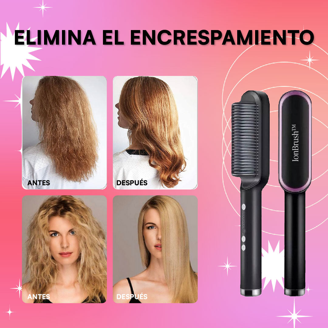 IonBrush™ - Cepillo Alisador Iónico. Más eficaz que una plancha de pelo