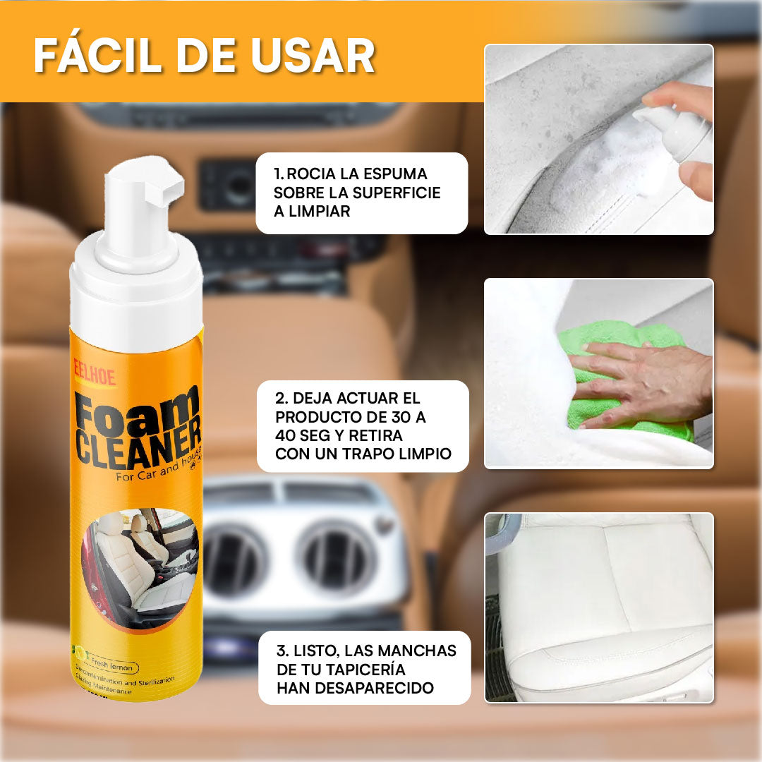 FoamCleaner™ - Potente eliminador de manchas incrustadas. All-In-One